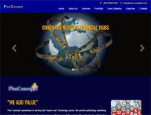 Tablet Screenshot of plus-concepts.com